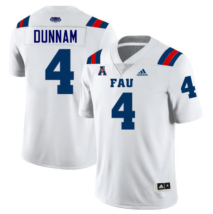 Phillip Dunnam FAU Jersey,Florida Atlantic Owls Football Jersey,Uniforms,Gears-White